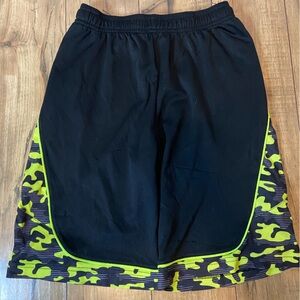Zone Pro Black and Yellow Athletic Shorts
